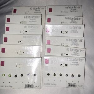 Wholesale 24 Stud Hypo Allergic Earring Bundle Lot